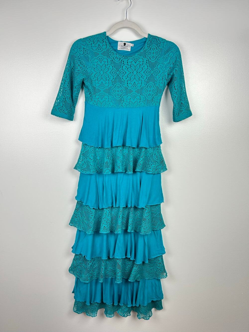 Dainty Jewells Teal Dreaming In Vintage Dress Girls Size XL